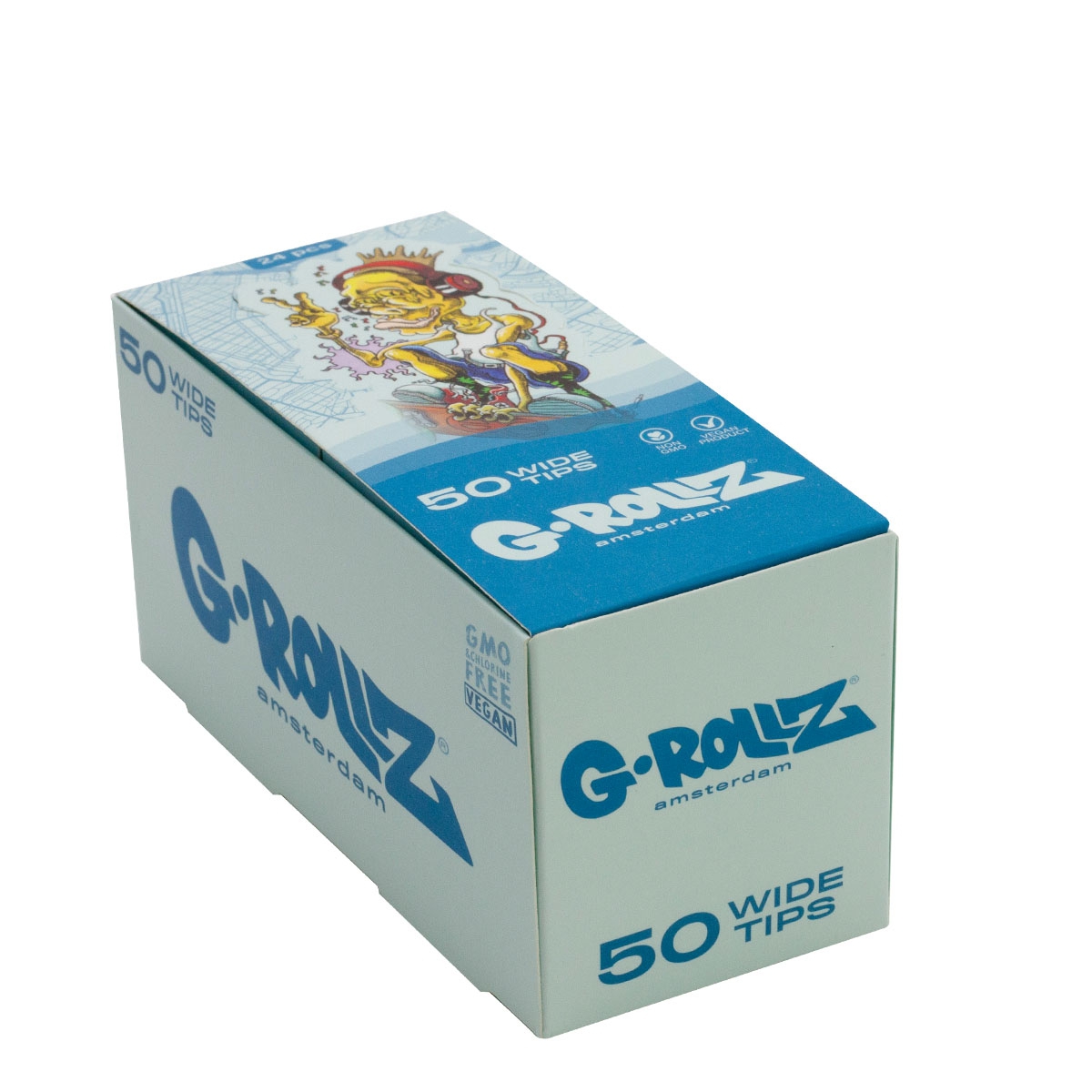 G-Rollz Dunkees ''Skate Goblin'' Blue Filter Tips - Box (24 Stück a 50 Tips)