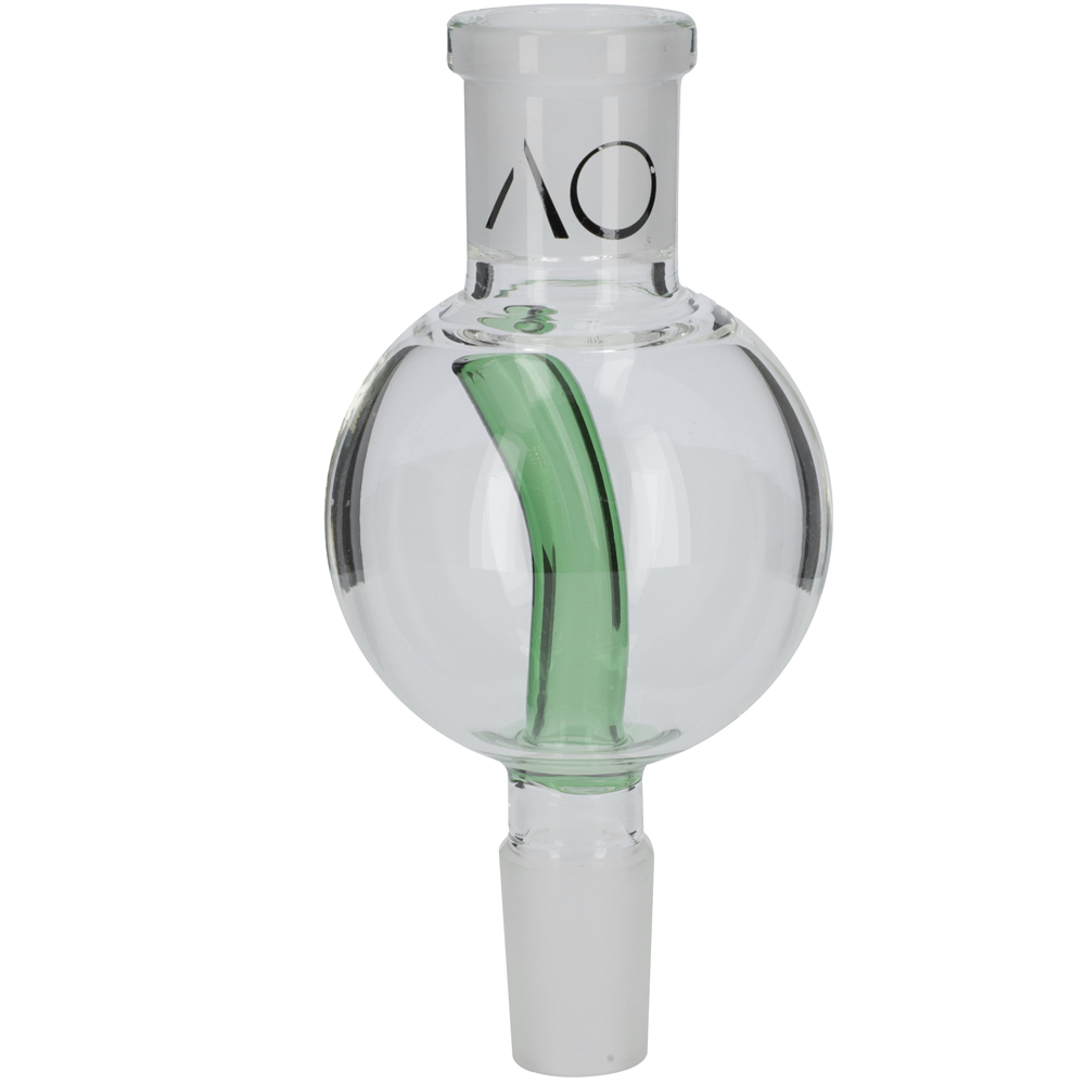 AO Glas Molassefänger 18/8 Kugel 60mm Stem - Green