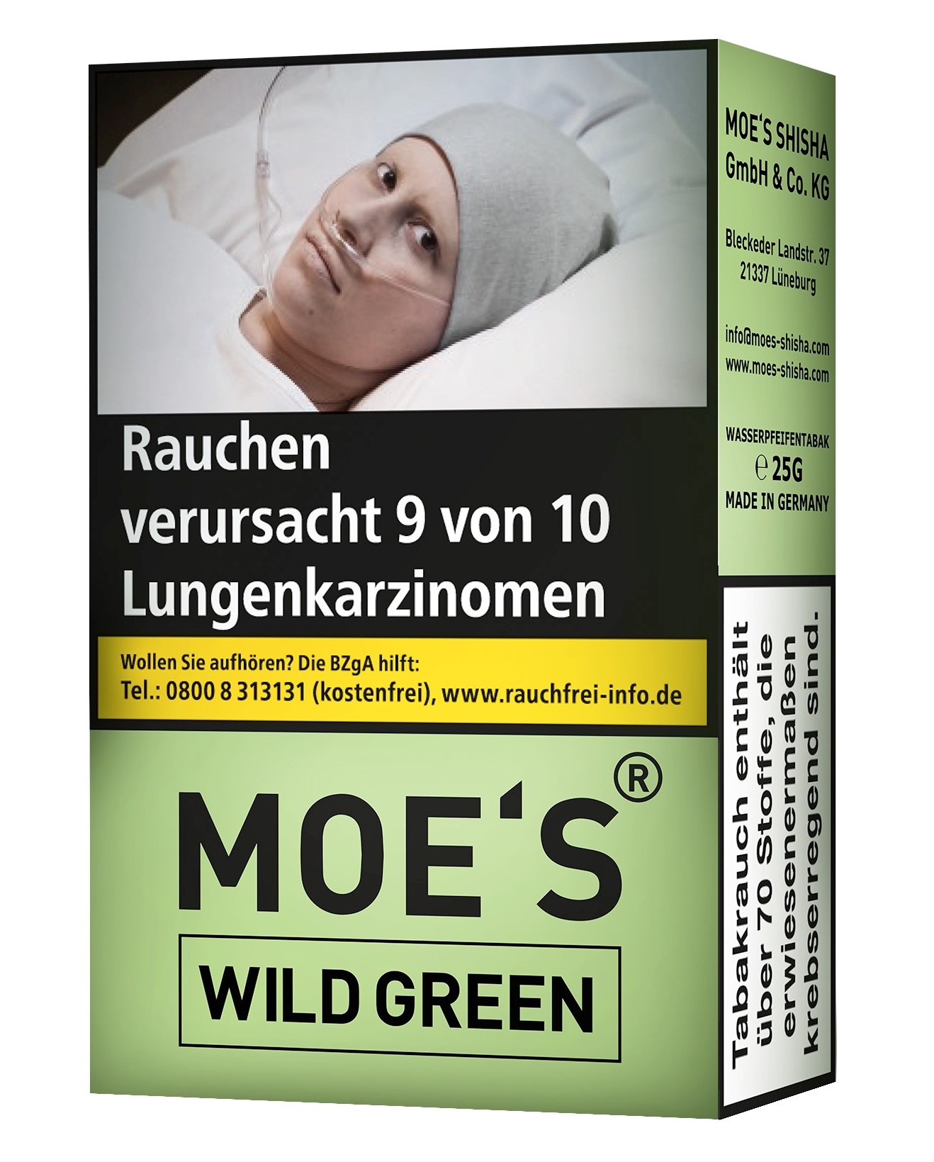 MOE'S Shisha Tabak 25g - Wild Green