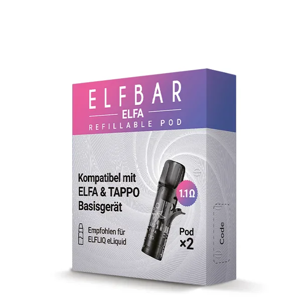 Elfbar ELFA Refillable Pod (2 Stück) 1.1 Ohm Leerpod