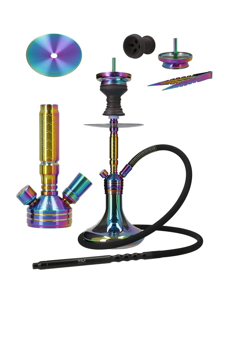 INVI Shisha Paradox V2 Edelstahl Rainbow - Blue Shiny Blue