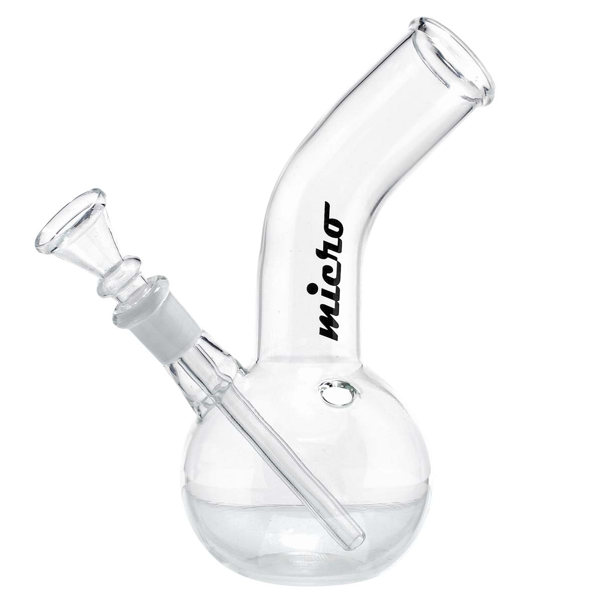 Micro Glass Bong | H: 18 cm - Ø: 36 mm