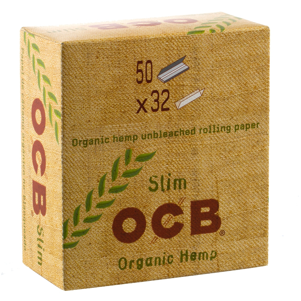 OCB Organic Hemp Smoking Paper King Size Slim - Box (50 Stück)