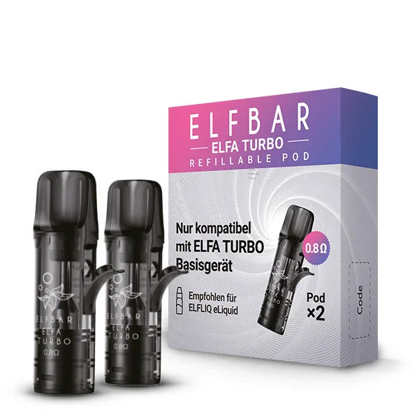 Elfbar ELFA TURBO Pod (2 Stück) 0.8 Ohm Leerpod