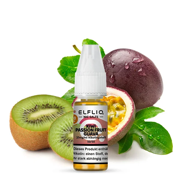 Elfbar ELFLIQ Liquid 10ml 10mg | Kiwi Passion Fruit Guava