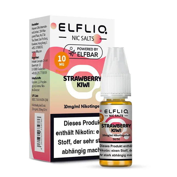 Elfbar ELFLIQ Liquid 10ml 10mg | Strawberry Kiwi