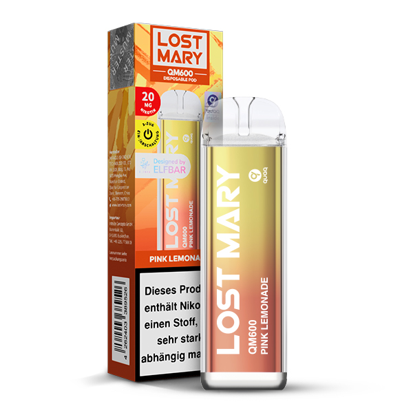 Lost Mary QM600 E-Shisha - Pink Lemonade