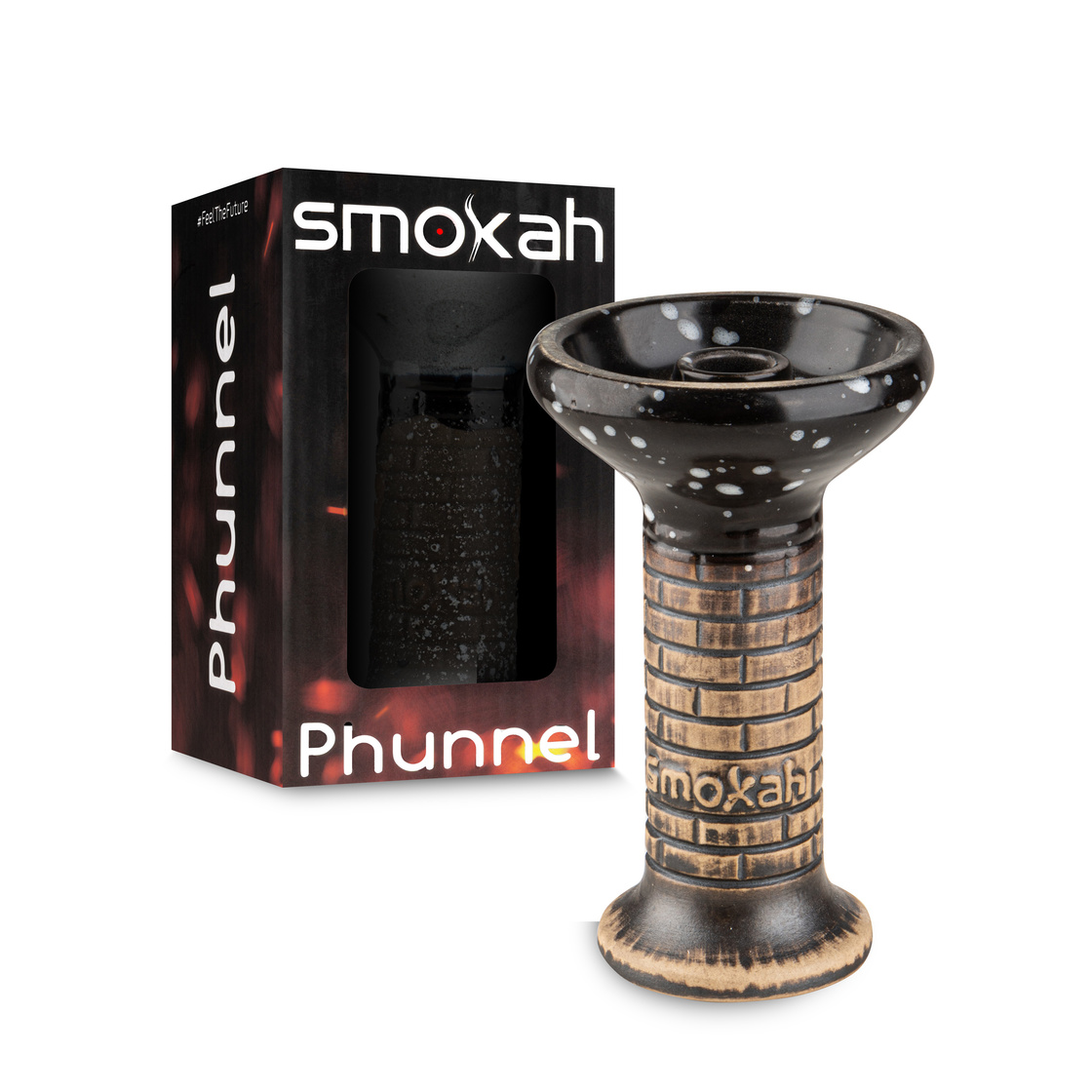 Smokah Shisha Phunnel Wall - M7 Spotted Black