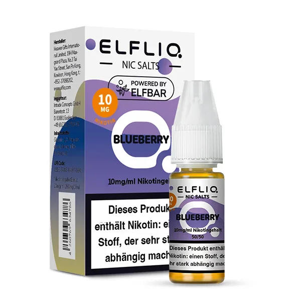 Elfbar ELFLIQ Liquid 10ml 10mg | Blueberry