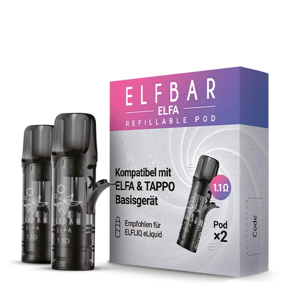 Elfbar ELFA Refillable Pod (2 Stück) 1.1 Ohm Leerpod