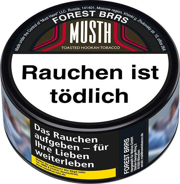 MUSTH Shisha Tabak 25g - Forest Brrs